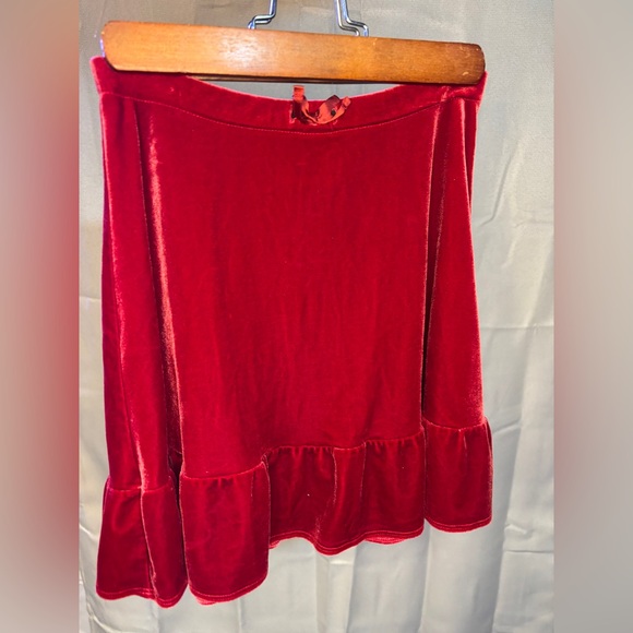 Lands' End Other - Land’s End - Red Velour Skirt -